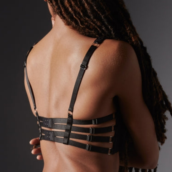 NWT Thistle & Spire Prowess bra, black and silver, size S - Picture 2 of 3